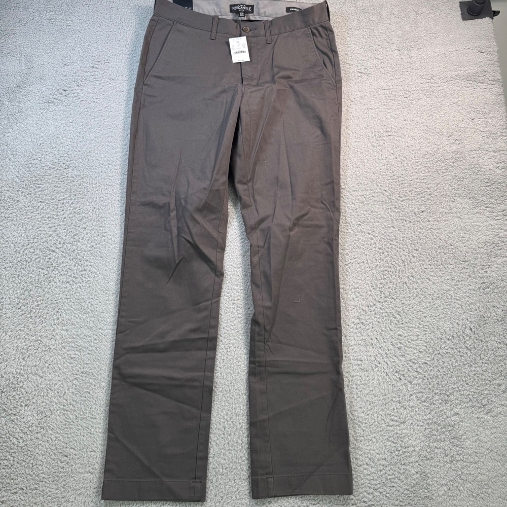 J.Crew Mercantile Flex Straight Chino Pants Mens 30x32 Charcoal Grey NWT